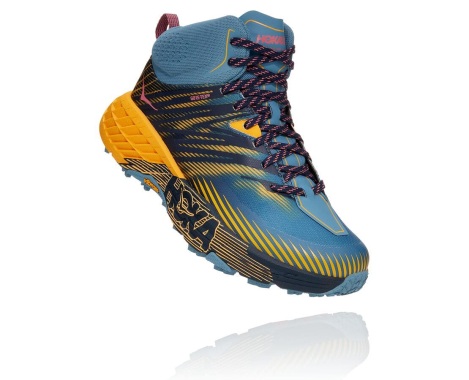 Sapatilhas Hoka One One Speedgoat Mid GORE-TEX 2 Portugal - Sapatilhas Trail Mulher Azuis - EJYGRW-819